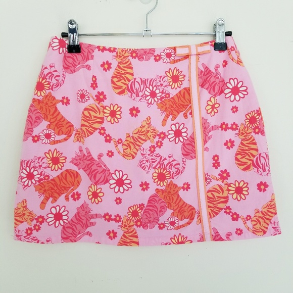 Lilly Pulitzer Pants - Lilly Pulitzer Tiger and Floral Print Skort